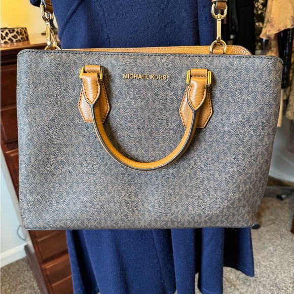 Michael Kors Brown and Tan Women's Bag - Picture 2 of 11